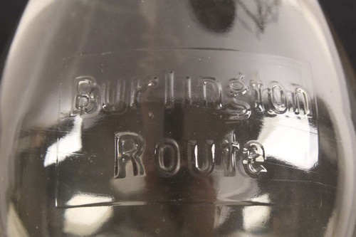 Old Burlington Route Tall Globe Railroad Lantern