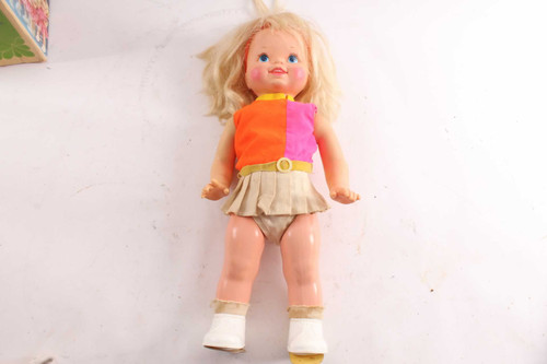 Vintage Mattel Swingy Battery Operated Doll & Box 1968