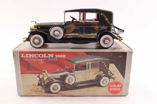 Mint Vintage Lincoln Model L Convertible Car Model AM Radio & Box