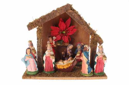 Vintage Christmas Nativity Scene Made In Italy