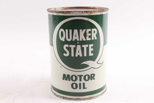 Vintage Quaker State Quart Motor Oil Full Can