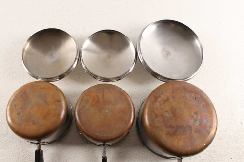 Revere Ware 11pc Set Copper Bottom Pans - appliances - by owner