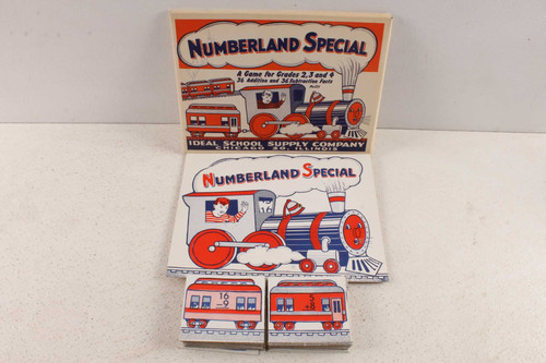 Vintage Numberland Special Train Add Subtract Child Math Learning Game