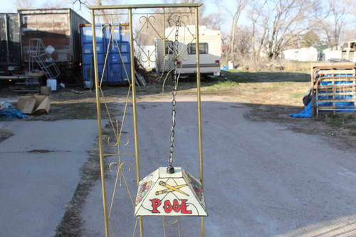 Vintage MId Century Hanging Pool Table Light