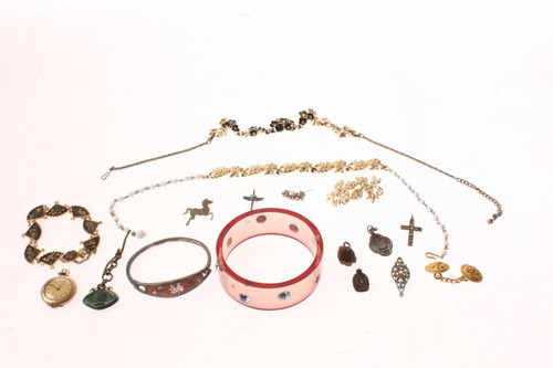 Vintage Jewelry Bangle Bracelets Necklaces Pins G Man Pin Navy Buttons