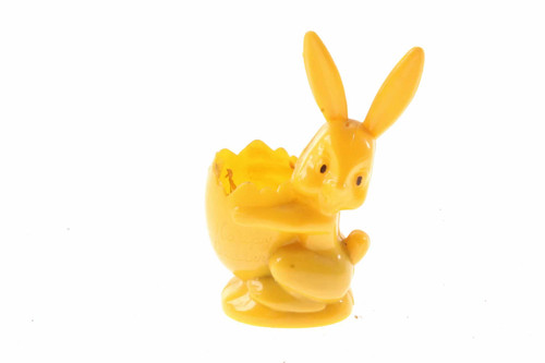 Vintage Happy Easter Bunny Candy Container Rosbro Plastic