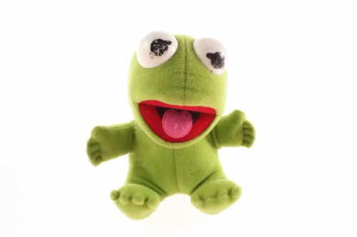 Vintage 1987 Henson Muppets Baby Kermit The Frog Stuffed Animal