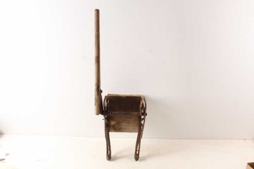 Antique 1905 White Mop Wringer Company Cast Iron & Wood Primitive