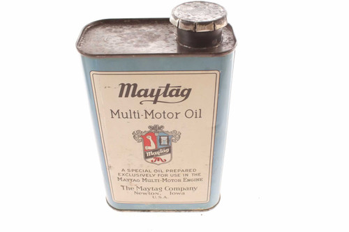 Antique 1920's MAYTAG Fuel, Motor Oil Mixing Can, Automobile Tin