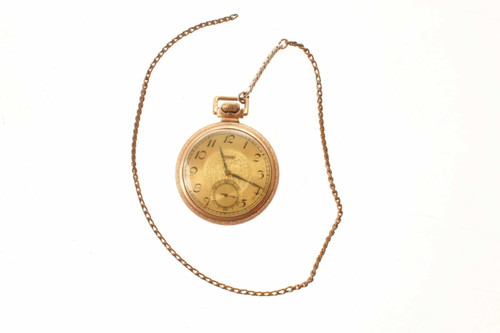 Antique Elgin 15 Jewel Pocket Watch & Chain