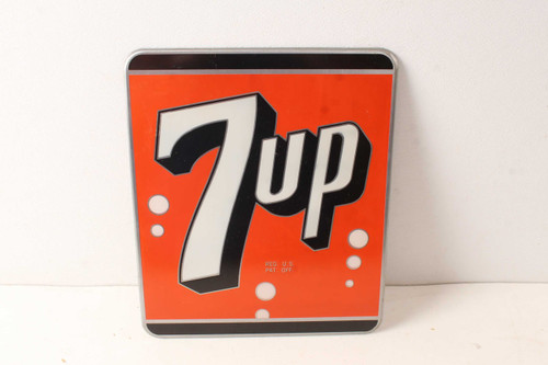 Nice Vintage 7UP Soda Pop Store Display Metal Advertising Sign Great Color