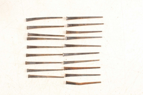 19 Antique 1800's Square Nails 3" Long