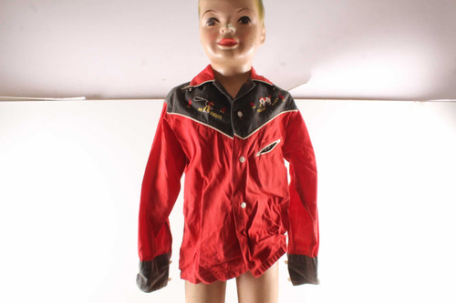 Vintage Roy Rogers & Trigger Rob Roy Childs Western Frontier Shirt