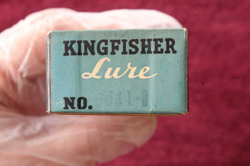 2 Vintage Fishing Lure Boxes Kingfisher & Rice Live - Lure