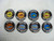 A vintage Hot Wheels rally car case that comes with various cars and badges.Some of the cars are incomplete and a couple badges are missing the tabs.