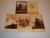 Antique victorian assortment of cabinet photos of children.