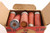 Old Vintage Monark Paper Shotgun Shells In Box Hunter With Gun Graphic