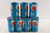 7 Vintage RC Cola San Diego Charger Football Player Soda Cans