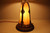 Rare Beautiful Antique Slag Stained Glass Table Lamp & Lighted Base
