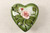 Vintage Royal Sealy Porcelain Majolica Heart Shaped Trinket Box