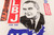 Vintage 1964 LBJ Presidential Banner  & 2 Johnson Humphrey Bumper Stickers
