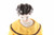 Antique China Head Marked 0 Doll & Fancy Dress On Stand 15"