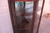 Antique Quarter Sawn Oak Claw Foot Curved Glass China Cabinet Cupboard
