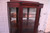 Antique Quarter Sawn Oak Claw Foot Curved Glass China Cabinet Cupboard