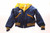 Vintage Butwin Band Cheerleader Blue & Gold Jacket Tina