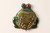 Unusual Enamel Stone Decorated Frog Ladies Makeup Compact