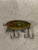 Super Clean Vintage Wood Fishing Lure With Metal Fin