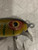 Super Clean Vintage Wood Fishing Lure With Metal Fin