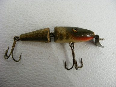 fishing lures wooden two with glass eyes - sporting goods - by