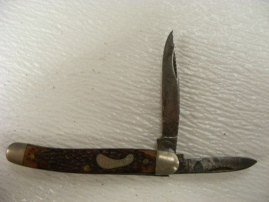 A 3 3/4" old pocket knife with three blades marked Hammer Brand. -  Antique Mystique