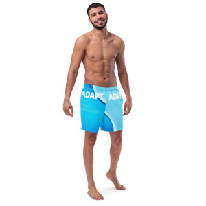 Flow of Feeling (White) - Men's swim trunks Flow of Feeling (White) - Men's swim trunks