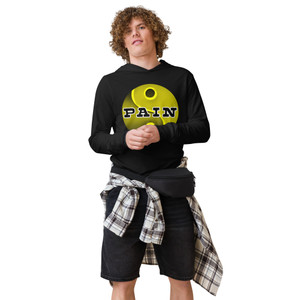 Pain Black Hooded Long-Sleeve Tee Pain Black Hooded Long-Sleeve Tee