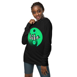 Life Black Hooded Long-Sleeve Tee Life Black Hooded Long-Sleeve Tee