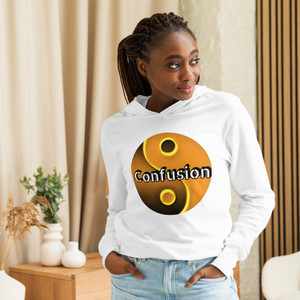 Confusion White Hooded Long-Sleeve Tee Confusion White Hooded Long-Sleeve Tee