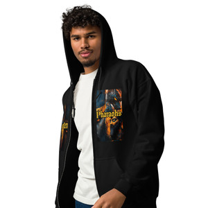 Moonlight Edition: 4gotten Pharaohs Men’s Zip Hoodie – Premium Streetwear Zip-Up | Ancient Egyptian Inspired Design | Soft Cotton Blend | Modern Urban Luxury Hoodie for Men | Comfort, Culture & Timeless Style
