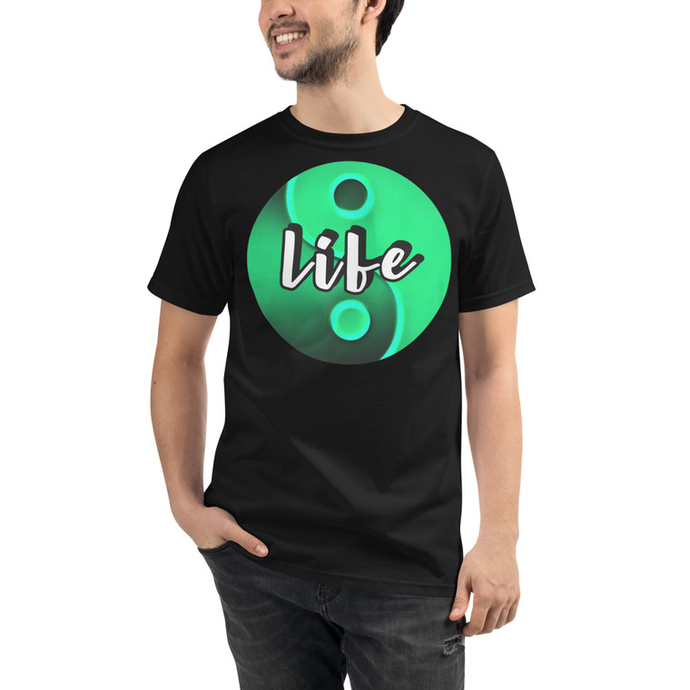 Fall in Life (Black) - Organic T-Shirt