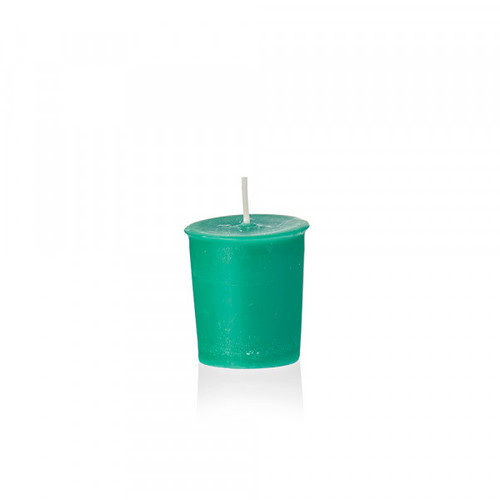 Pine & Amber Green Christmas Votive 14h