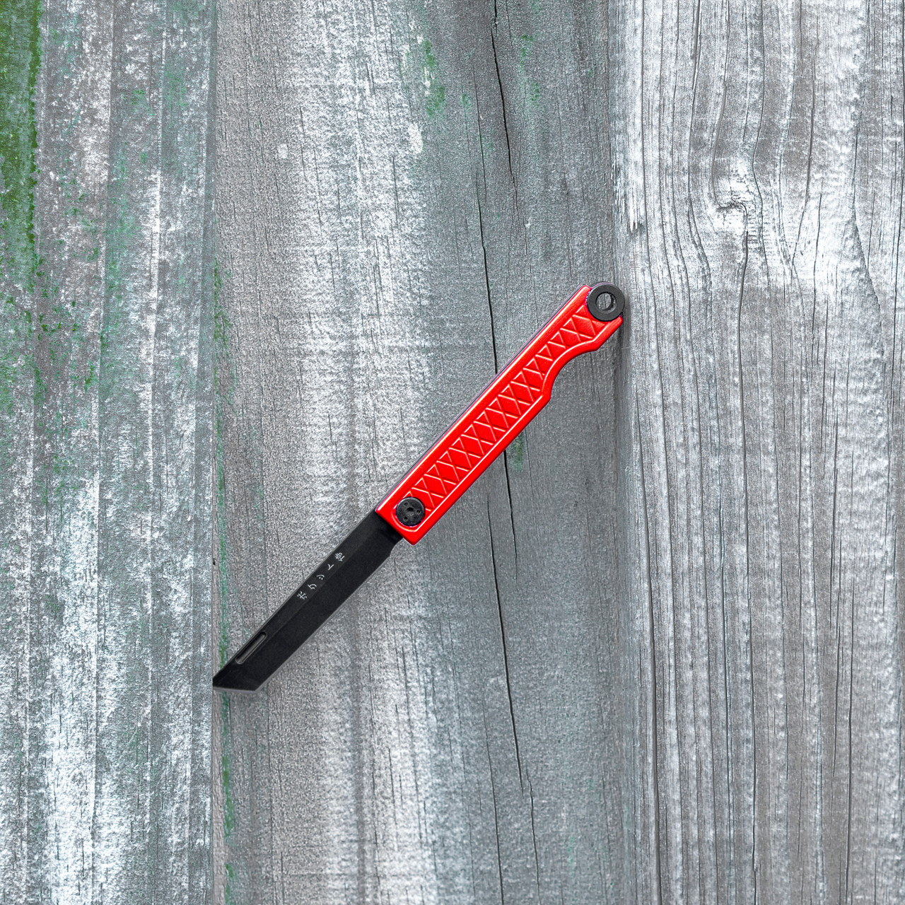 StatGear Pocket Samurai Liner Lock Key Chain Knife Gray Titanium (2.1  Satin) - Blade HQ