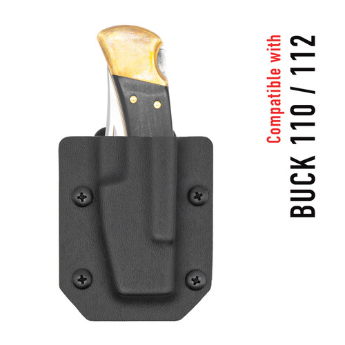 Clip & Carry Sheath for Buck 110/112 Knife - Black