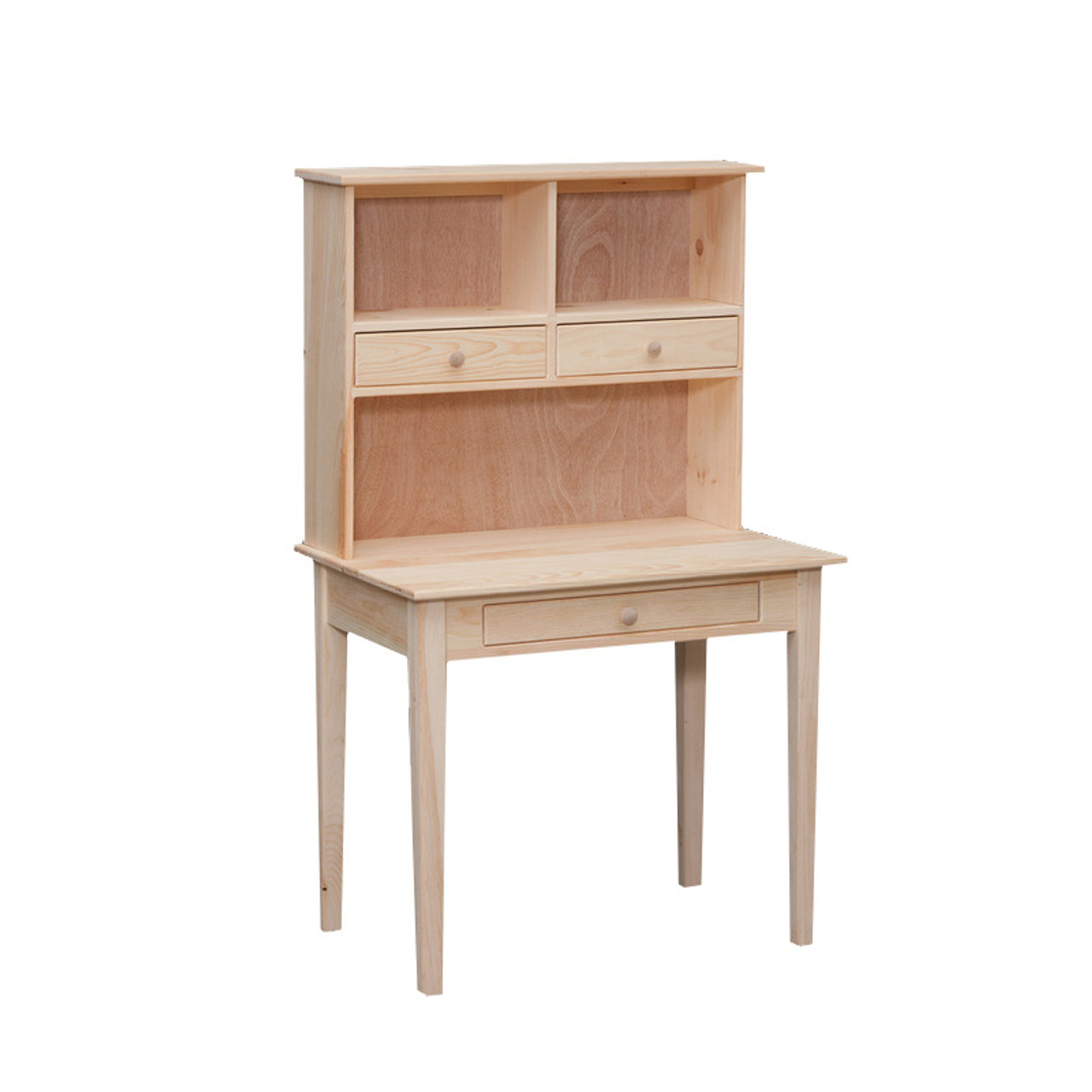 pine secretary desk hutch