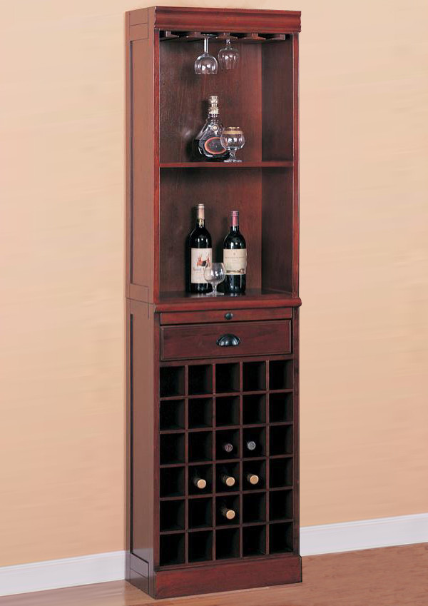 Traditional Wine Wall Bar Unit Coaster Fine Furniture