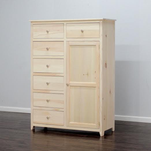 Little Neck Seven Drawer One Door Chiffonier 19.5 x 45 x 61½
