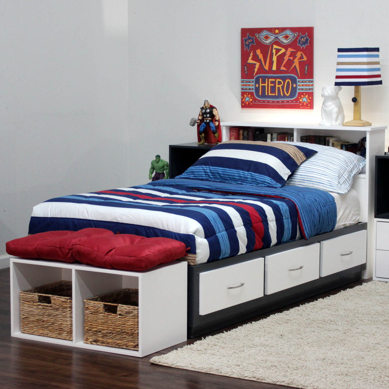 Double Modular Storage Cube 15 x 30 x 15 Gothic Furniture