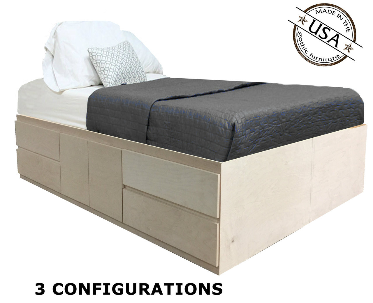 storage california king beds