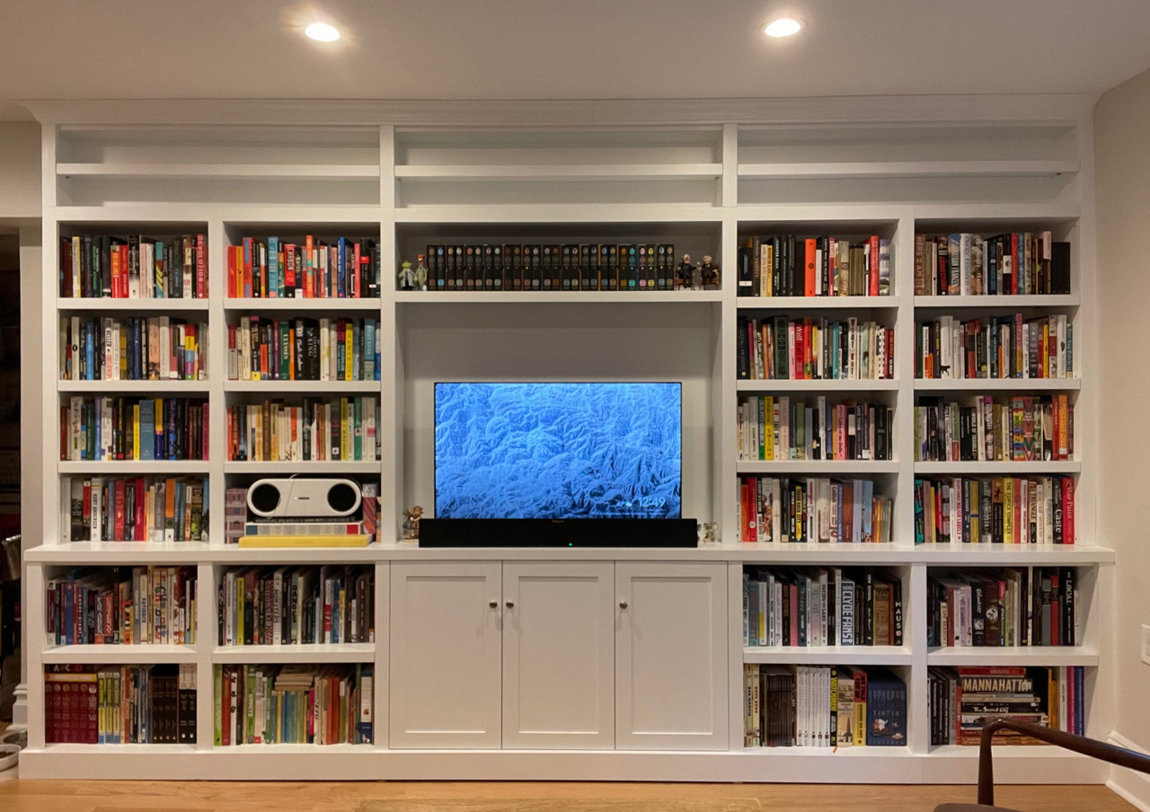 Custom - TV Wall Unit - NYC - Gothic Cabinet Craft