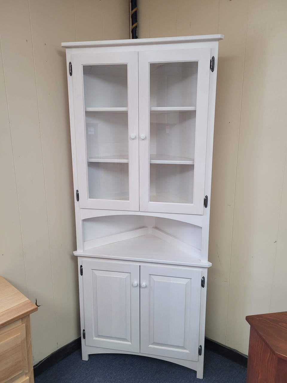 Corner China Cabinet - FLOOR MODEL
